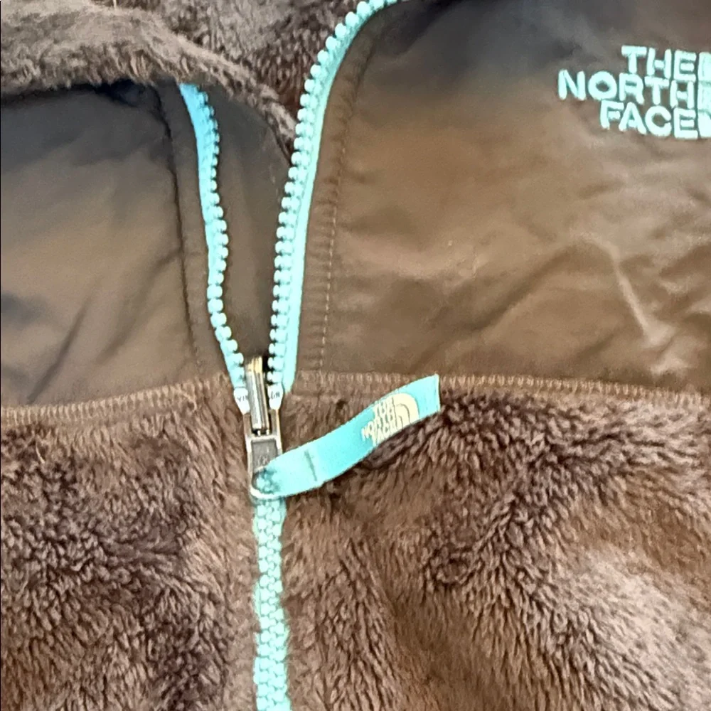 The North Face Fleece Jacket - Charcoal and Teal Youth XL or Ladies S-M - Picture 5 of 7